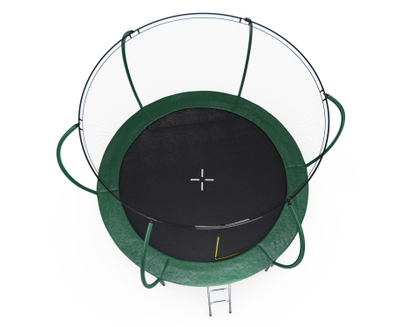 Батут DFC ULTRASPORT 10 ft с внутренней сеткой / лестница в комплекте