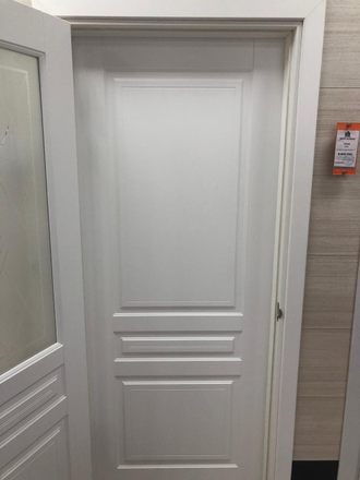 Межкомнатная дверь "Турин" эмаль белая (глухая)