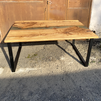 слэб, стол река, карагач, дуб, мебель на заказ, стол из слэба, мебель для ресторана, столешница спил