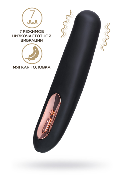 481008 Нереалистичный вибратор WANAME D-SPLASH TSUNAMI, силикон, черный, 18,3 см