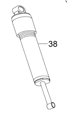 Амортизатор передний оригинал BRP 505072517 для BRP LYNX/Ski-Doo