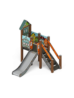 Горка с домиком (Город) ИО 41.01.05-01 H=900 металлическая