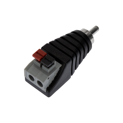 Разъем штекер RCA с быстрозажимной колодкой  (папа)