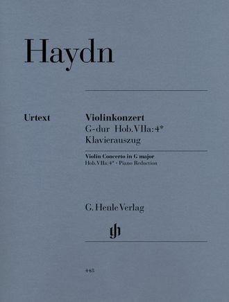 Haydn. Konzert G-dur Hob.VIIa:4 für Violine und Orchester: für Violine und Klavier