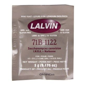 Дрожжи винные "Lalvin" 71B-1122, 5 гр