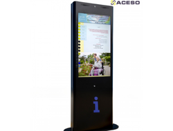 Терминал информационный «Tactile-VERT-1(43)V», тактильно-сенсорный, со стандартным ПО, с интегрирова