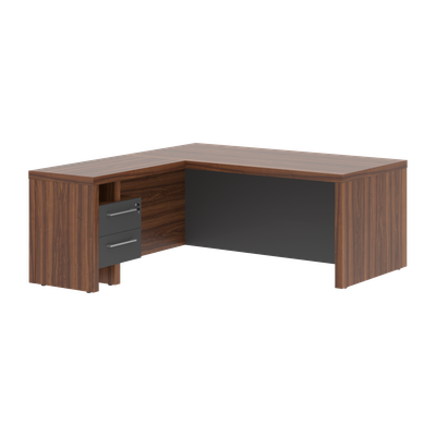 Стол руководителя с тумбой приставной ZCT  (L/R)