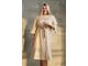 Летнее платье прилегающего силуэта из хлопка арт. 929 (цвет бежевый) Размеры 52-66
