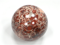Шар Яшма красная, брекчиевая, ЮАР (49 мм, 178 г) №25828