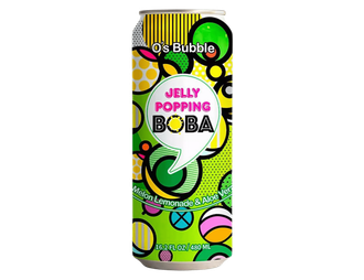 Напиток O's Bubble Jelly Popping Boba (Melon Lemonade + Aloe Vera) 480мл