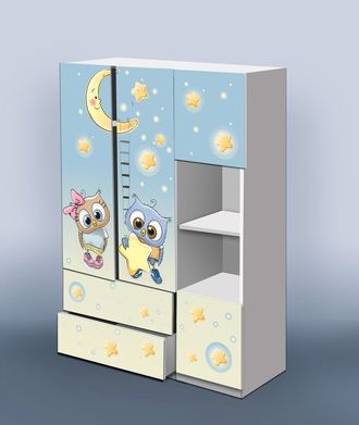 Комплект детской мебели Шкаф и Пенал Совята  с ящиками