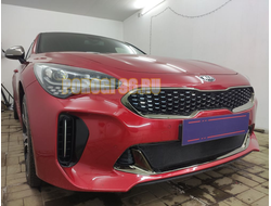Защита радиатора для KIA Stinger 2018- black низ