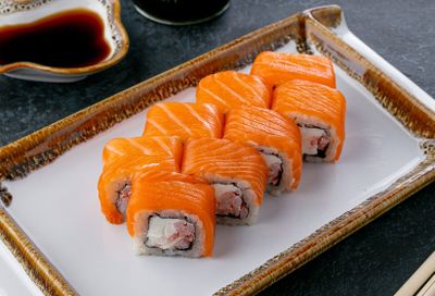 Филадельфия с тигровой креветкой 1+1=1