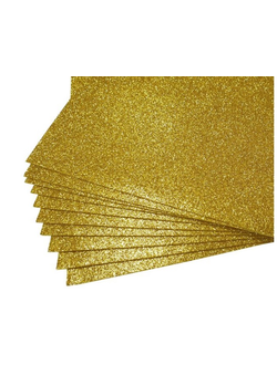 Фоамиран Глиттерный 40х60 см, золото
