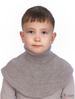 Манишка  21-32, цвет серый р. 1( универсальный от 1 года)