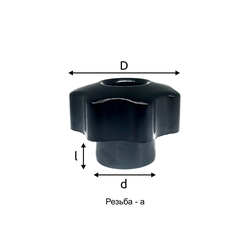 Барашек М6*25 со сквозной резьбой