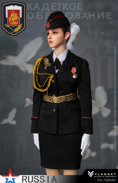 ПРЕДЗАКАЗ - Девушка-кадет - Коллекционная ФИГУРКА 1/6 Russian female soldiers Ninth Women's Military Academy (FS-73054B) - FLAGSET ?ЦЕНА: 18900 РУБ.?