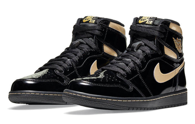 купить дёшево мужские кроссовки Nike Air Jordan 1 Retro High OG 'Black Metallic Gold' 555088-032