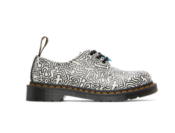 БОТИНКИ DR. MARTENS 1461 KEITH HARING ЧЕРНО-БЕЛЫЕ