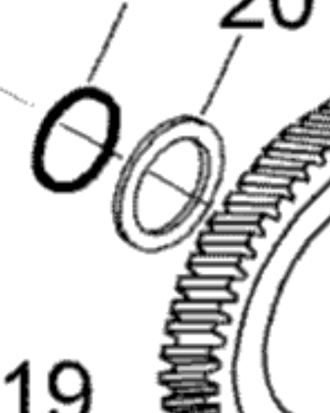 Кольцо шестерни КПП оригинал BRP 875156094 M875156094 для BRP LYNX/Ski-Doo (Ring)