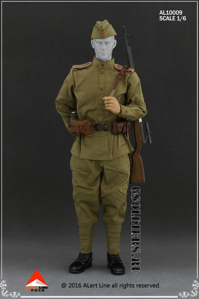 Ботинки с обмотками советские времен ВОВ 1/6 (AL10009) - ALERT LINE