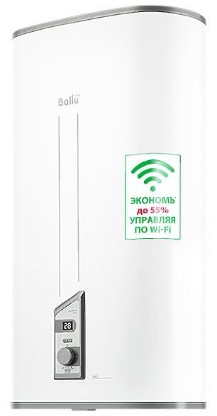 Водонагреватель Ballu Smart WiFi BWH/S 100 плоский нержавеющая сталь