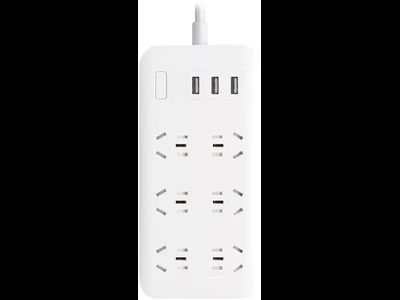 Удлинитель Xiaomi Mi Power Strip 6 with 3-Port USB 2A Fast Charge CX86-1QM (белый)