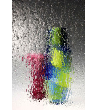 Бесцветное фактурное витражное стекло Spectrum 100 V - пример использования