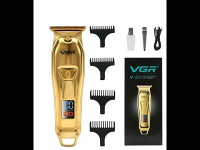 Машинка для стрижки волос, бороды, усов с LED-дисплеем VGR V-965