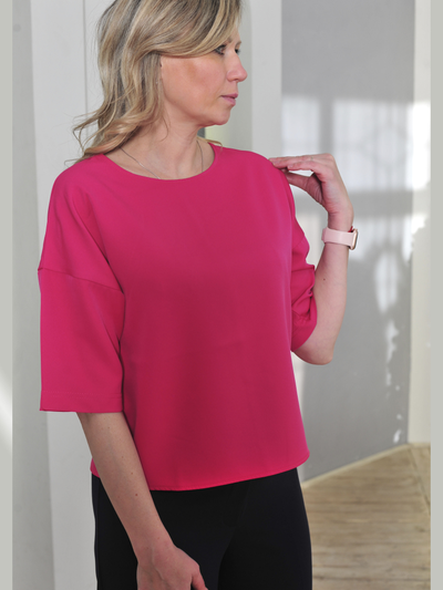 Блузка: 694-1023-роз