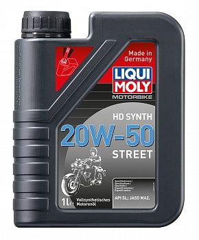 Синтетическое моторное масло для 4-тактных мотоциклов &quot;Motorbike HD Synth Street&quot; 20W-50, 1 л