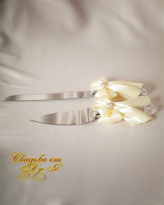 Лопатка и нож для свадебного торта