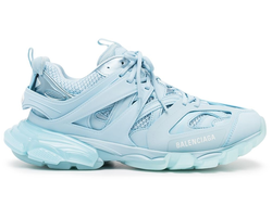 Кроссовки Balenciaga Track Clear Sole голубые