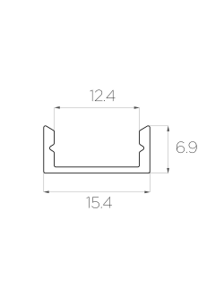 Алюминиевый профиль 4L-1506-S ANOD