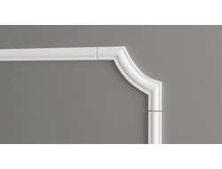 Угловой элемент DECOR-DIZAYN C1-157A к молдингу 157A, из дюрополимера, под покраску, 4шт