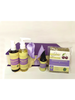 Подарочный набор Волгаладь №1, подходит женщине от 50 лет (фиолетовая коробка)