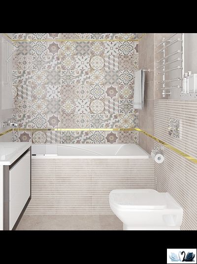 Плитка настенная Laparet Atlas бежевая микс 08-00-11-2457 20х40 см