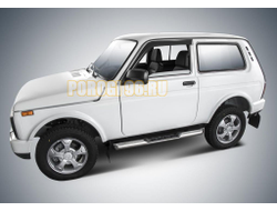 Дефлекторы окон, AutoFlex, для Lada Niva 3d 1978-2021, литьевой поликарбонат, 2 шт.