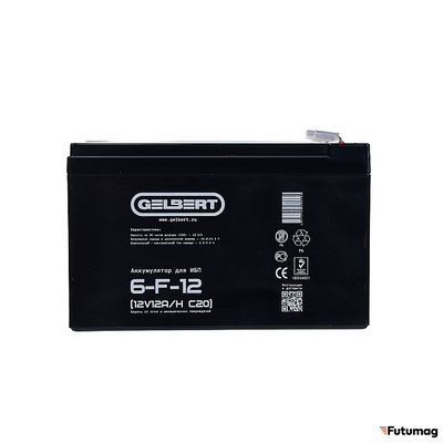 Аккумулятор для ИБП Gelbert 6-F-12 (12V12A/H C20)