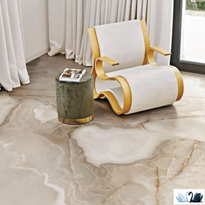 Керамогранит FMAX Hazelnut glossy 90x180 см бежевый, ваниль