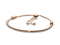 Браслет-бэнгл Moments с регулируемой застежкой в Pandora Rose Артикул 587953CZ