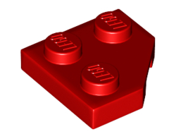 Wedge, Plate 2 x 2  Cut Corner, Red (26601 / 6173961)