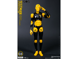 Желтый манекен для краш-тестов - Коллекционная фигурка 1/12 SCALE Action Figure Testman C3 (DPS10) - DAMTOYS
