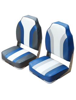 Сиденье Hi back Rainbow, темно-серое с синим