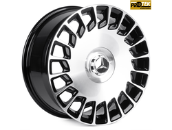 Комплект дисков R19 8,5/9,5J ET+36/43,5 5*112 PTRACING FG338X-SV435/437 Черный с полировкой (0923-24/25)