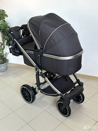 Детская коляска 3 в 1 Luxmom F2A Черный