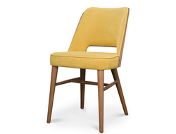 Стул Шэл велюр + шпон на спинке с внешней стороны