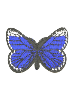 Термоаппликация бабочка большая 7, 80*60 мм