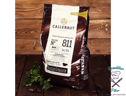 Шоколад Callebaut темный №811 54,5%, 2,5 кг в фирменной упаковке