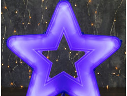 Световая фигура "Звезда", 30x30см,  LED-80-220v, СИНИЙ